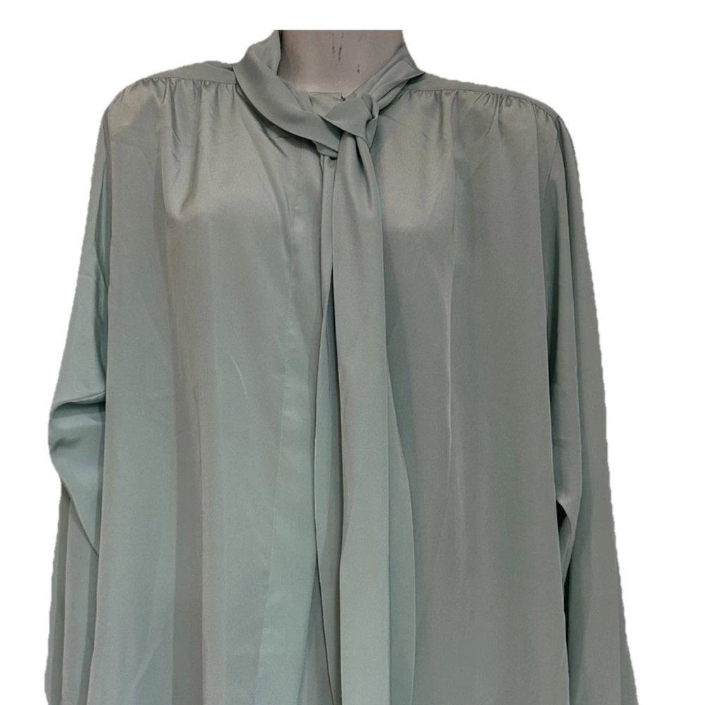 Pre-Owner Evan Picone Womens Button-Up High-Low Shoulder Pads Size 8